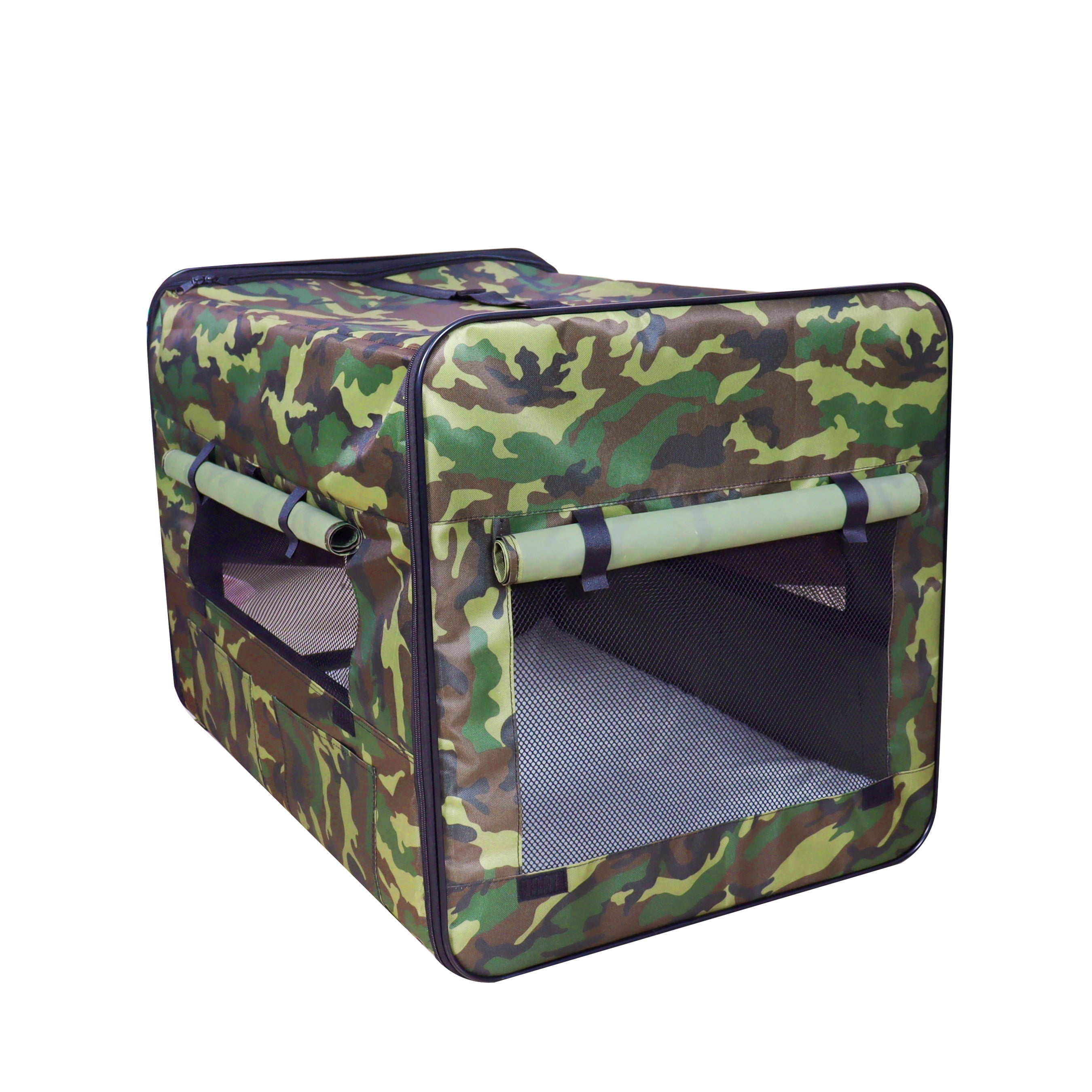 Foldable Soft Crate (Available in 18" to 43") Forest Green Camo