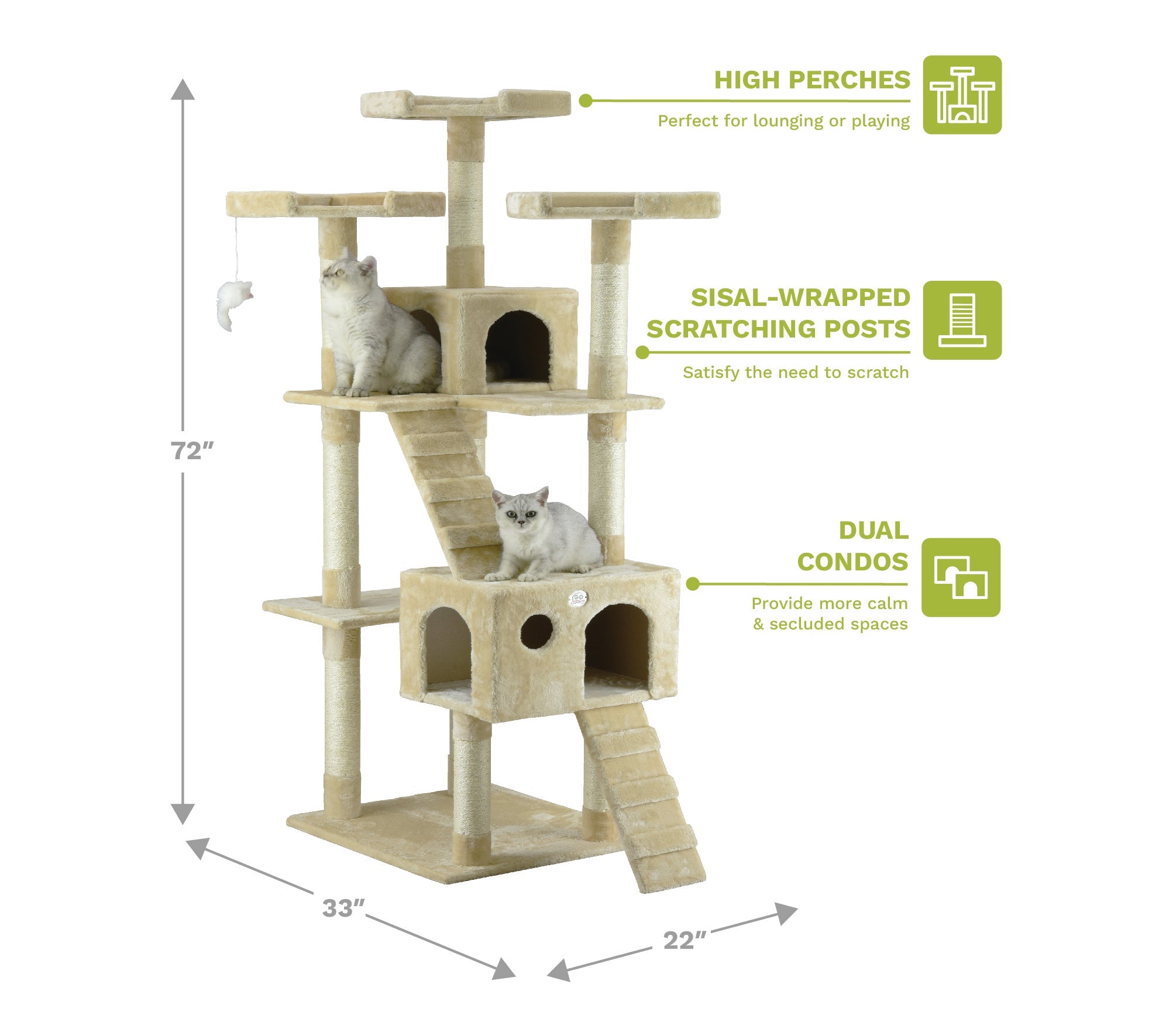 72" Cat Tree Condo [*]