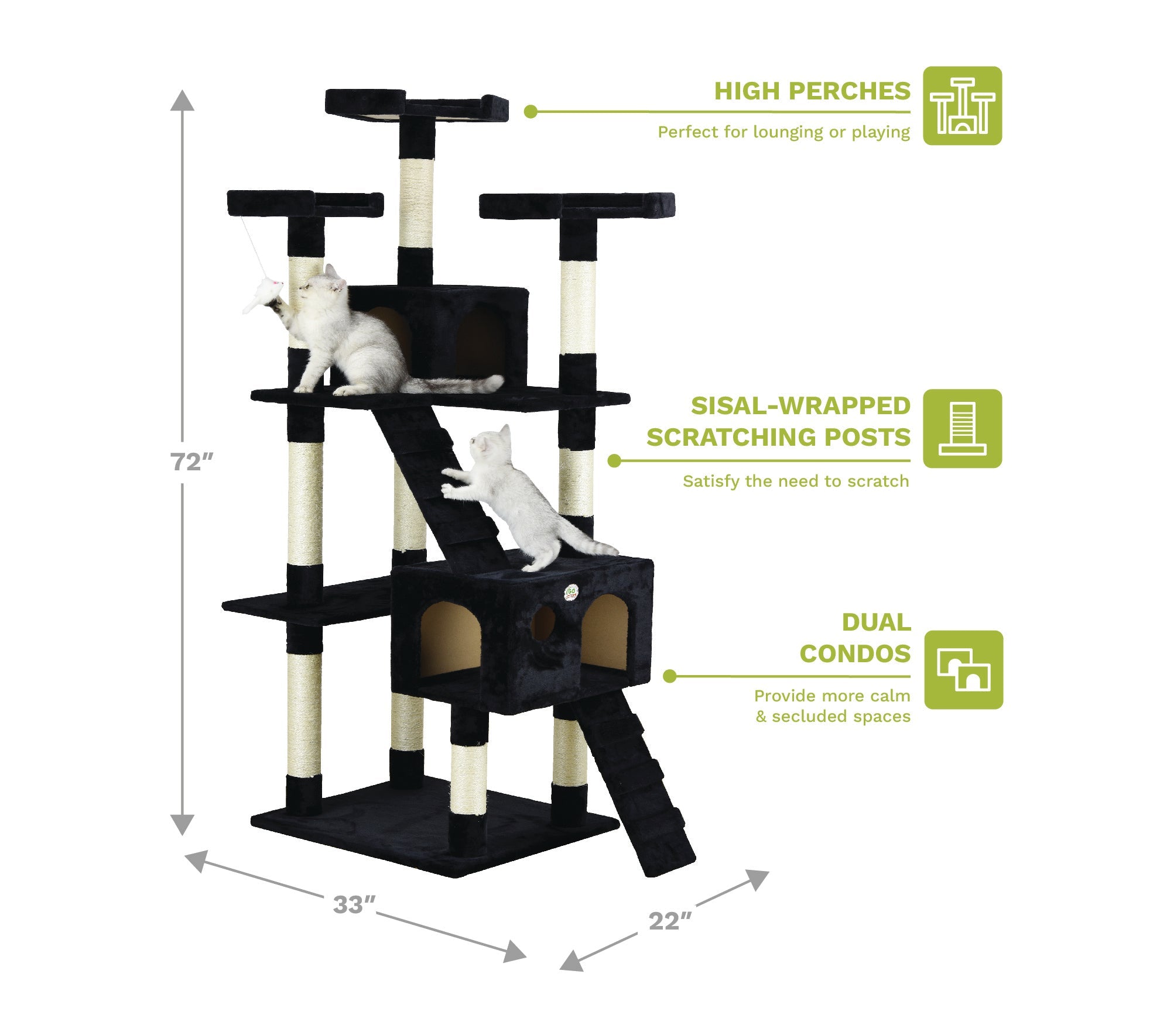 72" Cat Tree Condo [*]