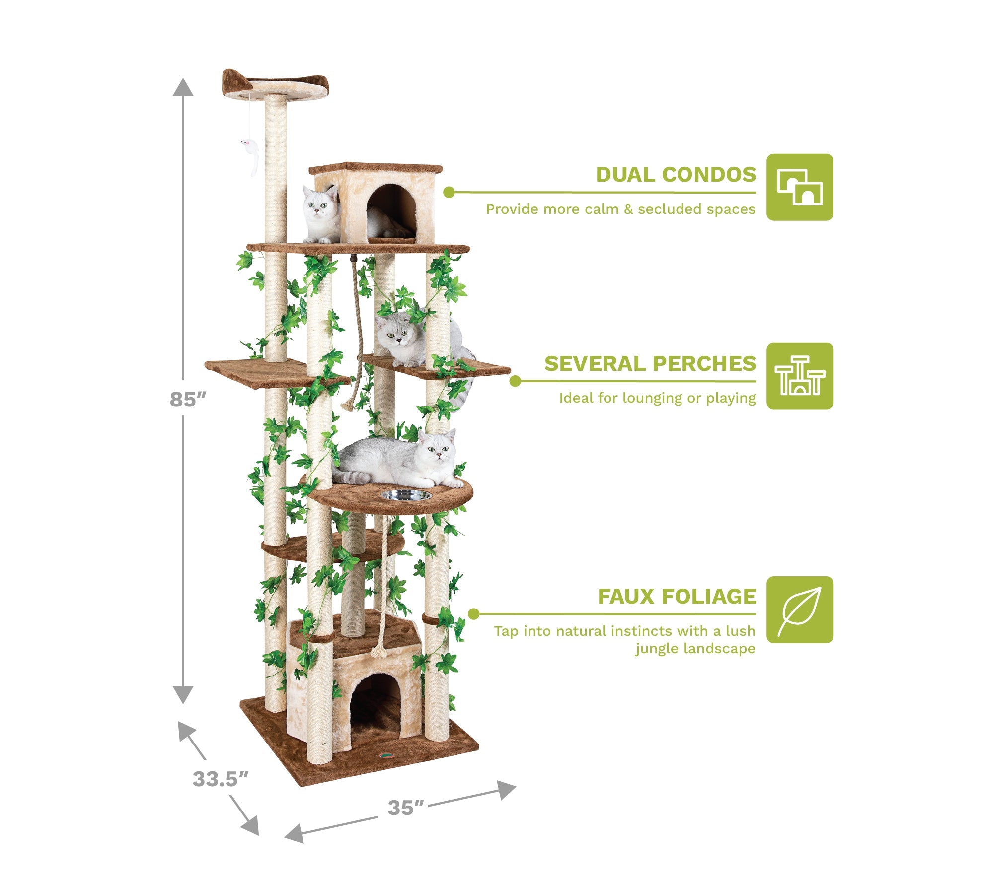 85" Forest Cat Tree [F2095]