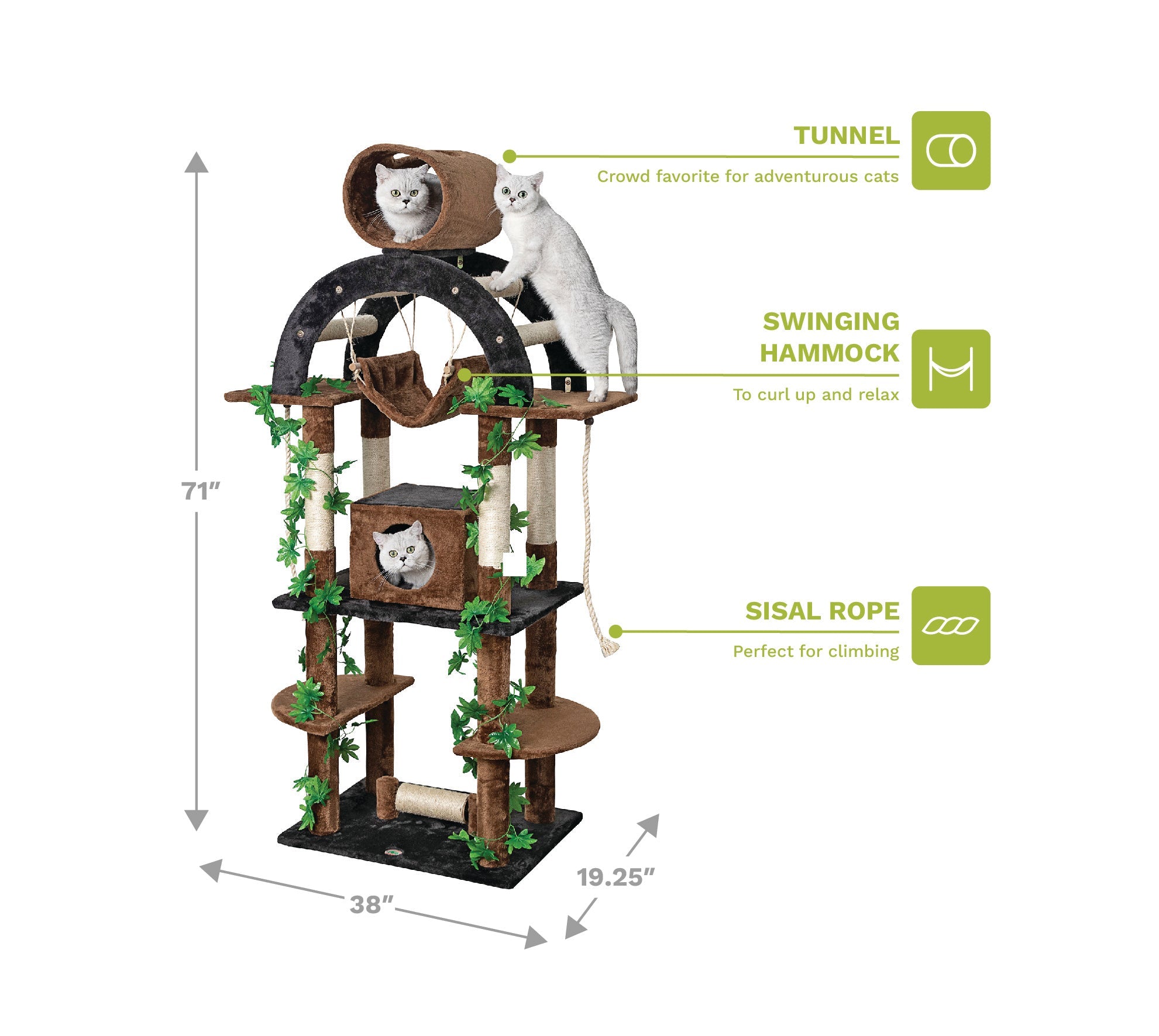 71” Forest Cat Tree [F2096]