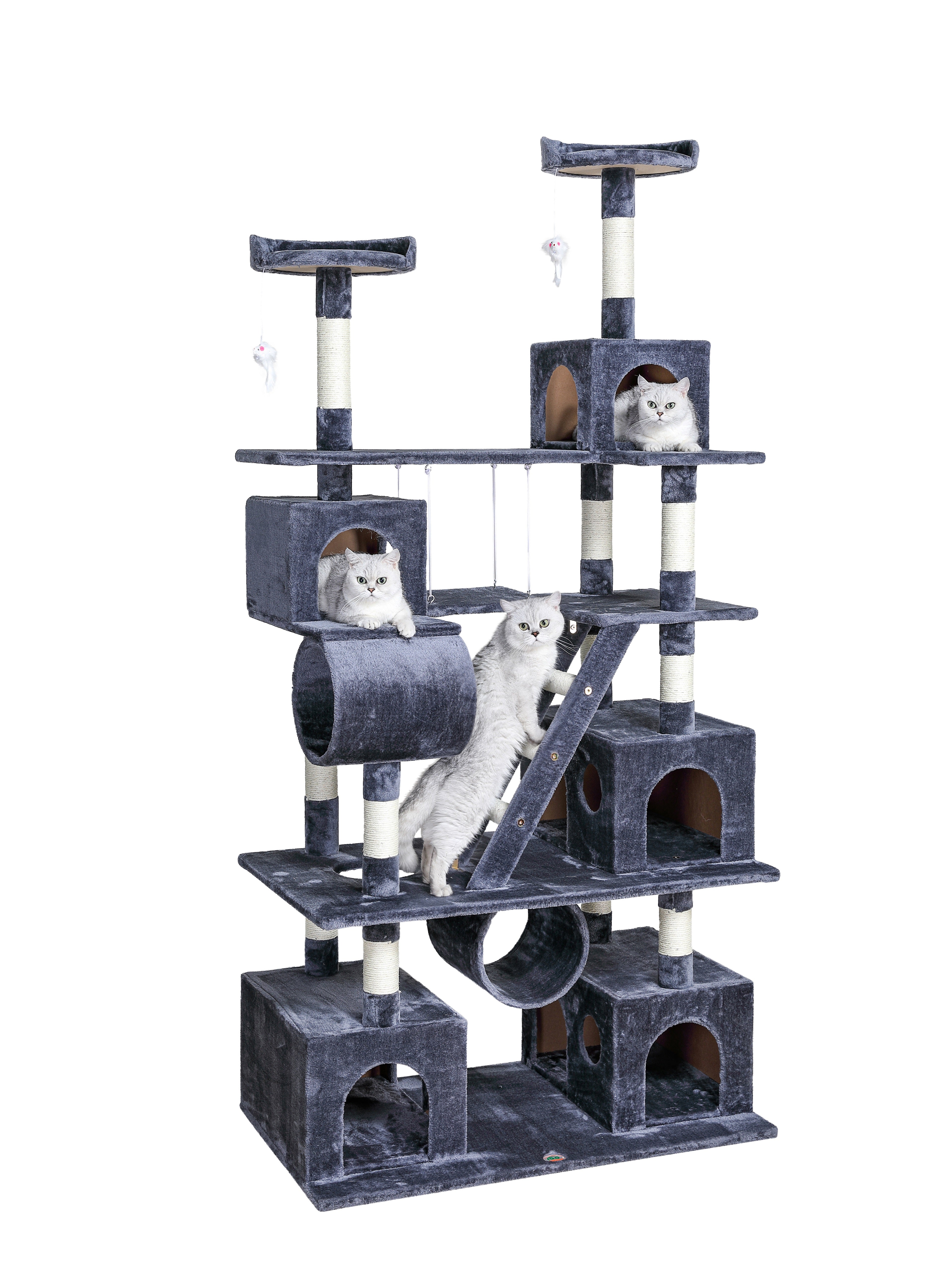 87" Cat Tree Climber with Swing [*]