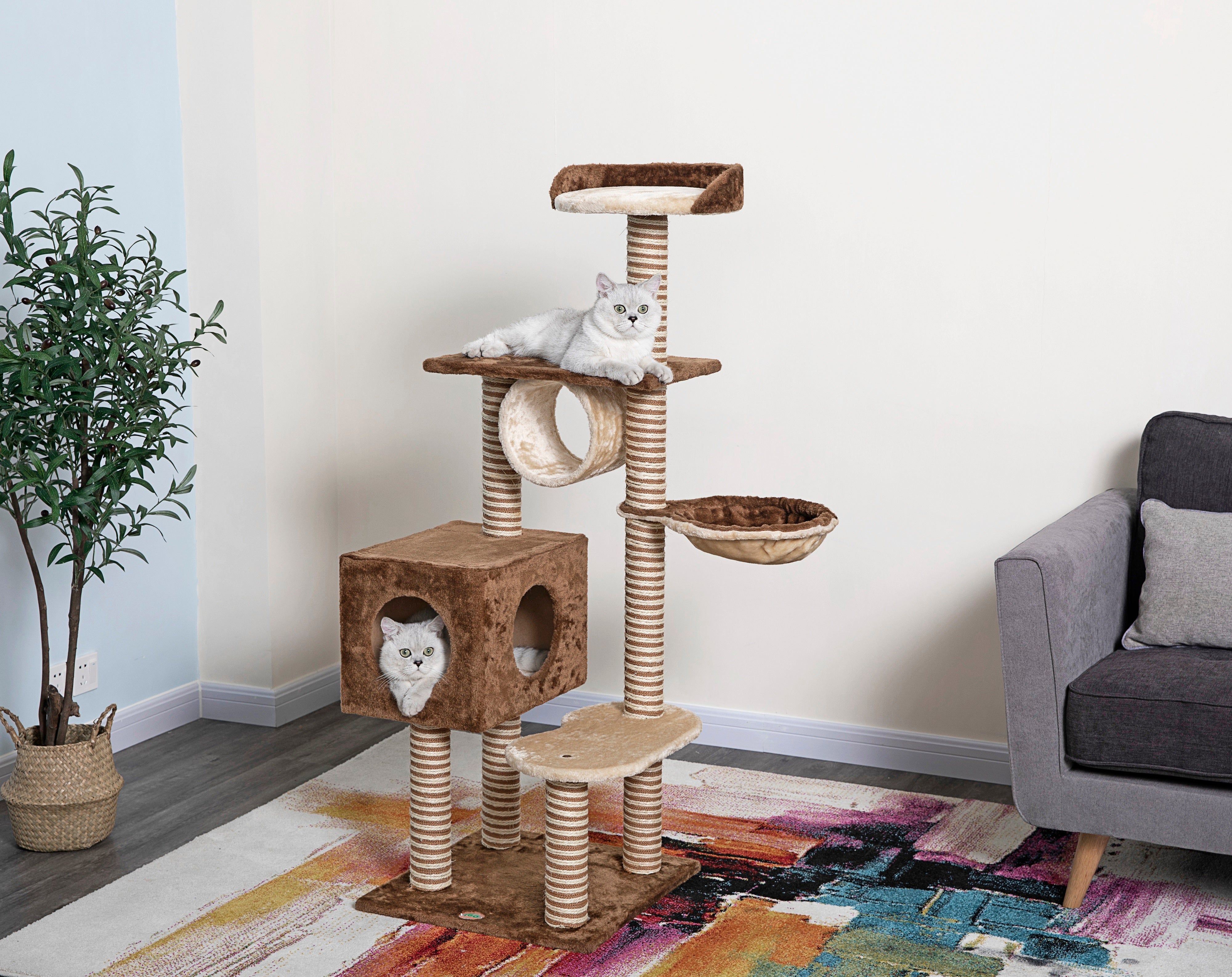 56" Cat Tree Condo [F3017]