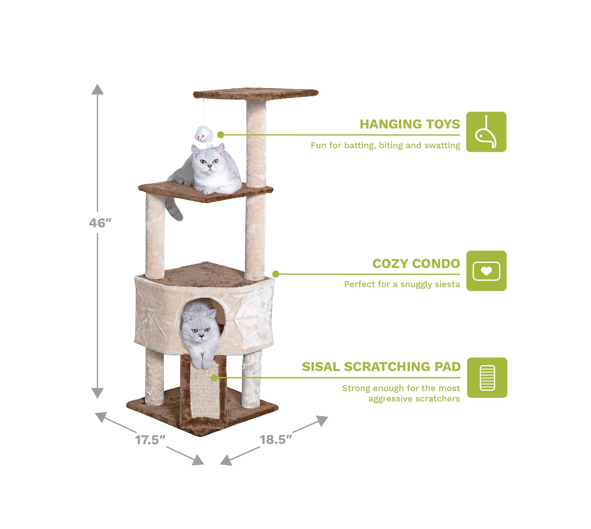 46" Kitten Cat Tree [*]