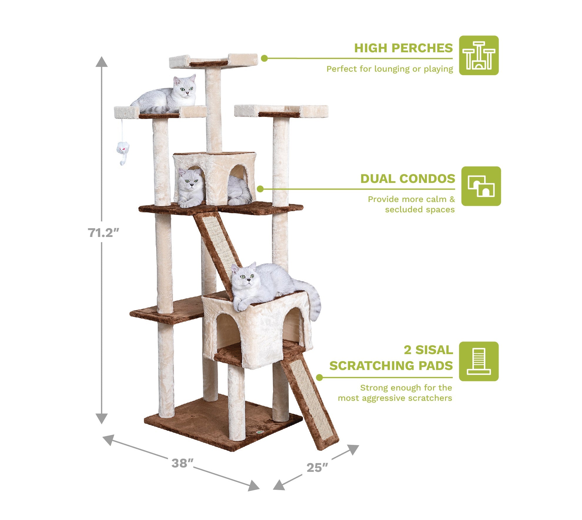 71” Kitten Cat Tree [*]