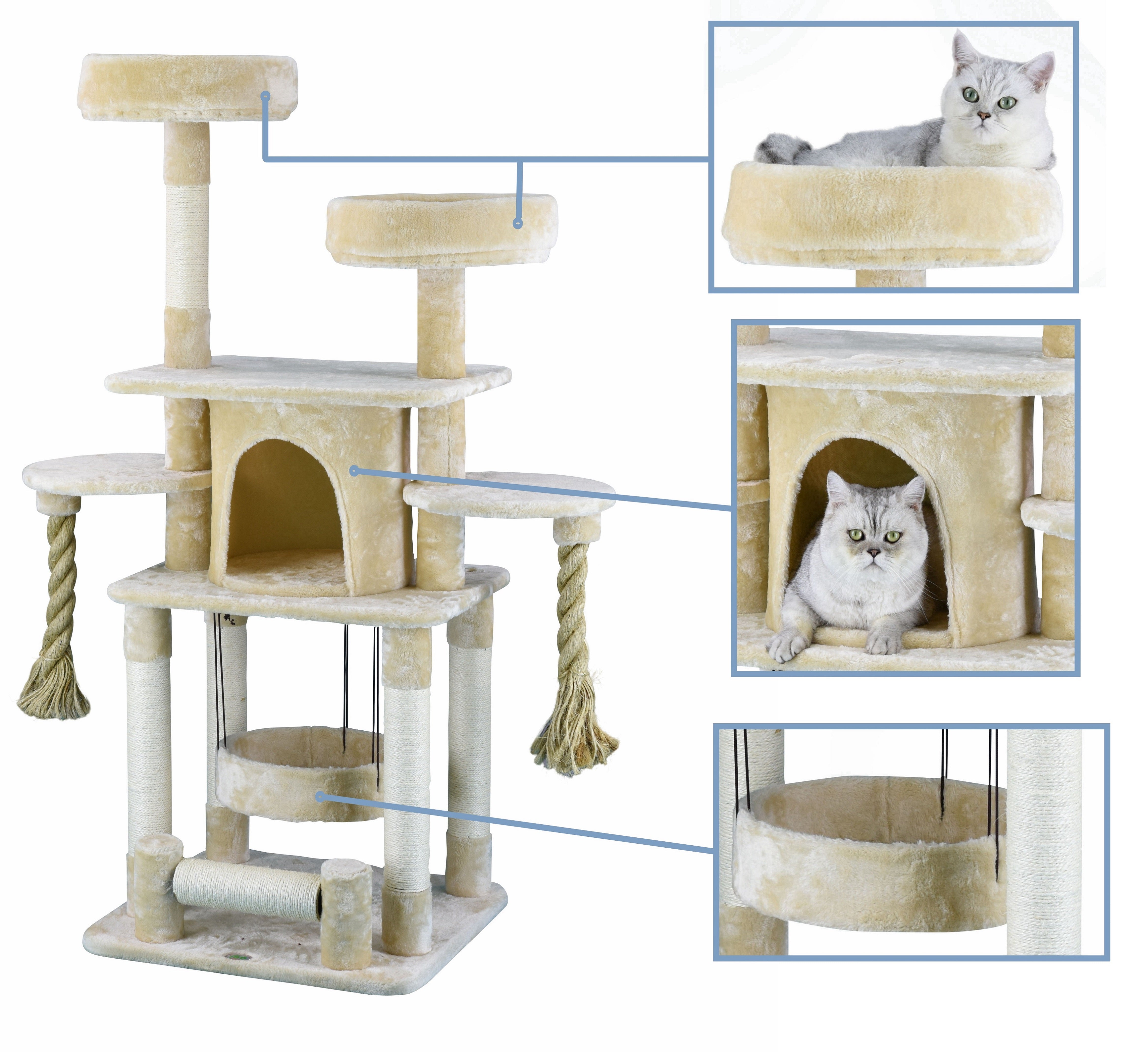 57.5" Jungle Rope Cat Tree [*]