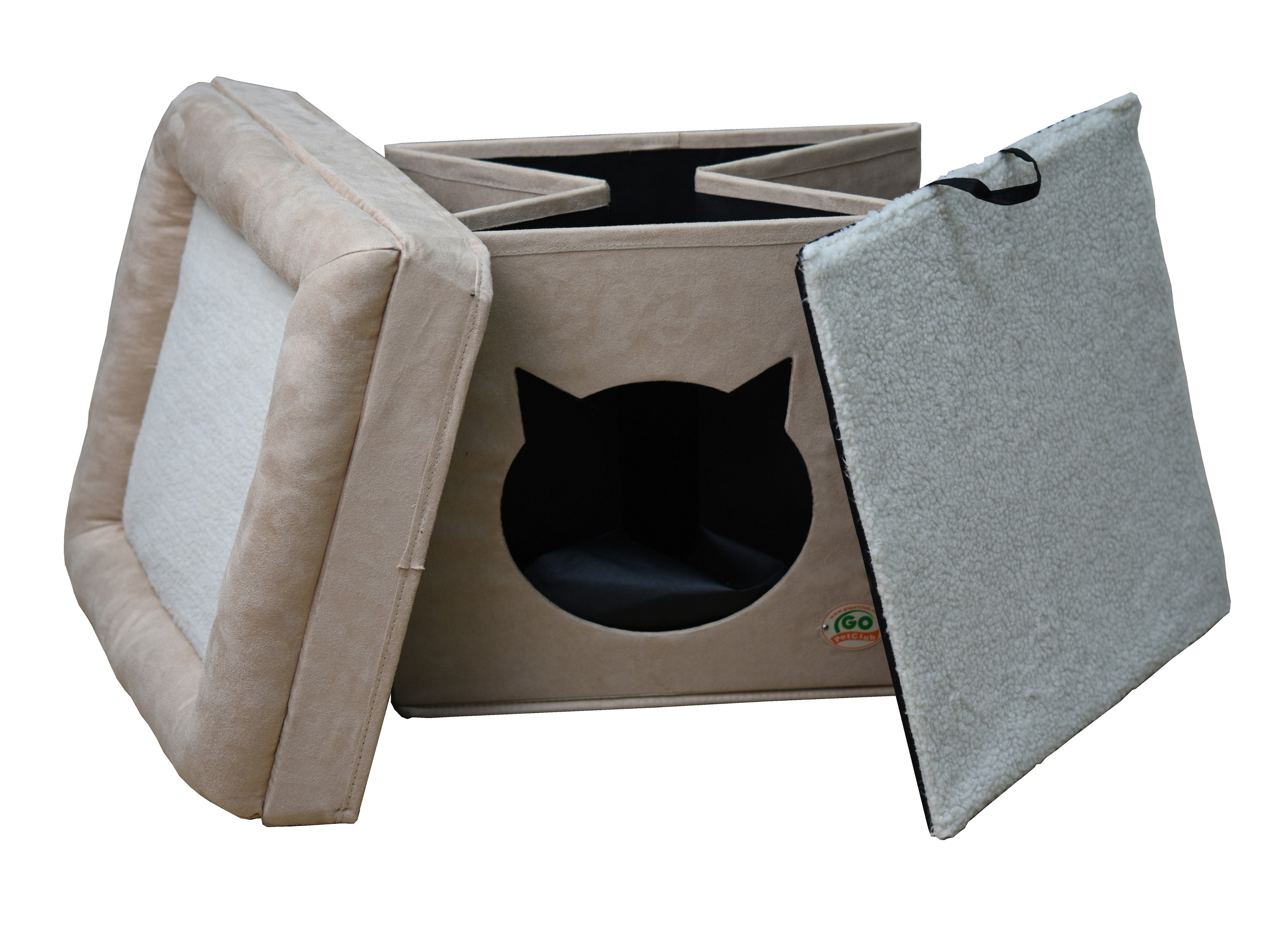 Comfy Cat Cube Bed (Cat Face) [*]