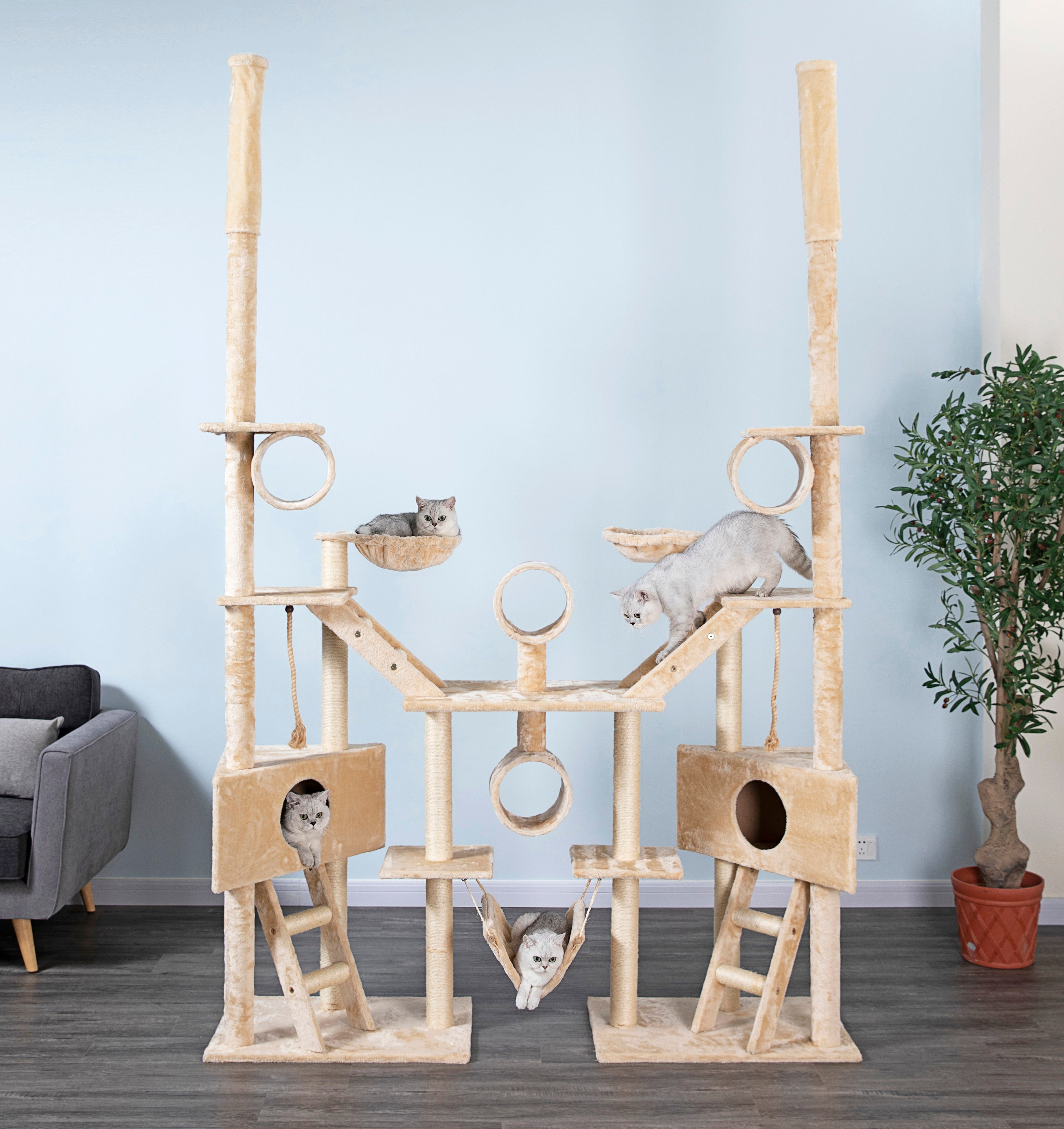 106" Cat Tree Condo Furniture [*]