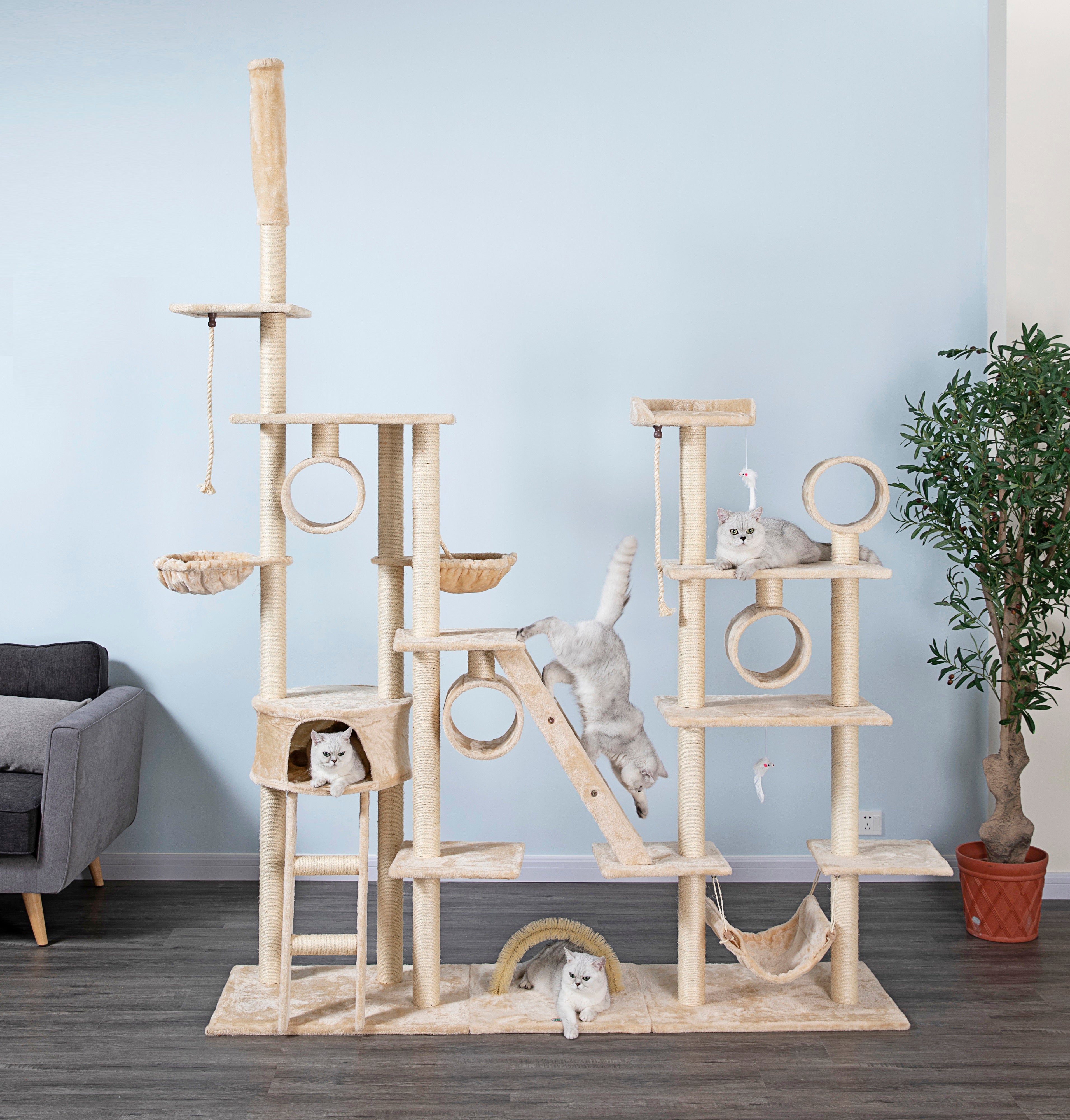 108" Cat Tree Condo Furniture [FC06]