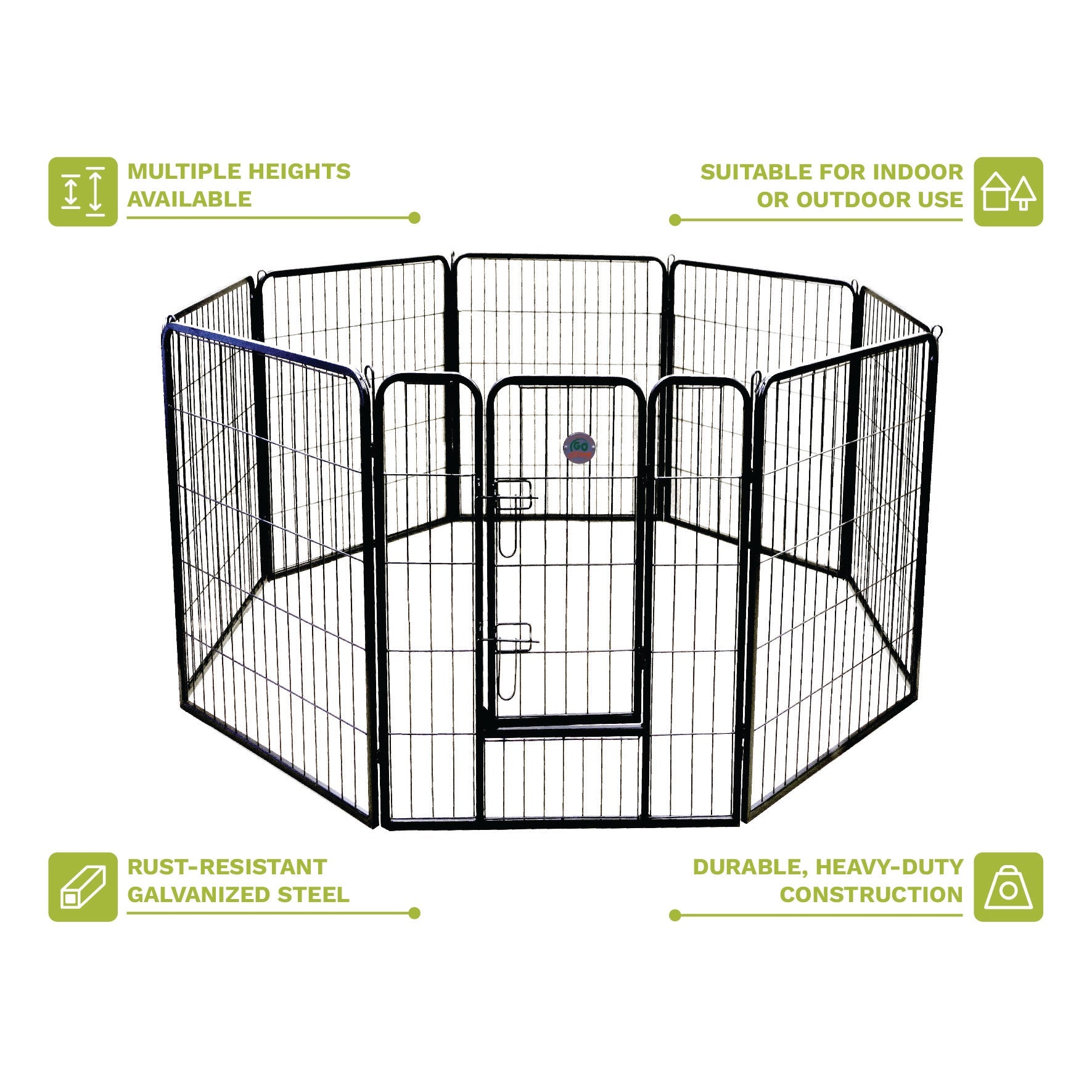 Heavy Duty Exercise Play Pen (Available in 24" to 40") [*]