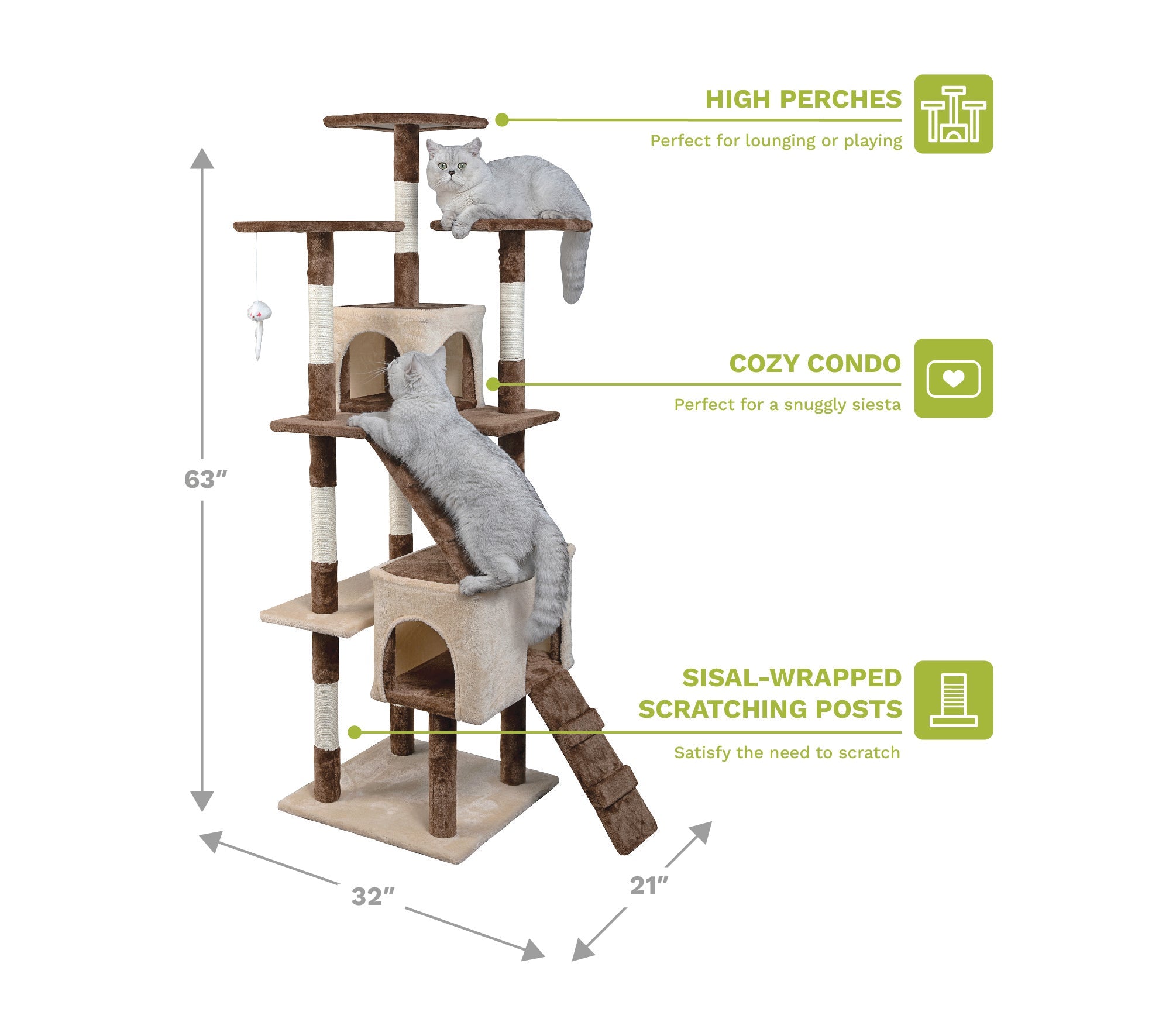 63" Economical Cat Tree [*]