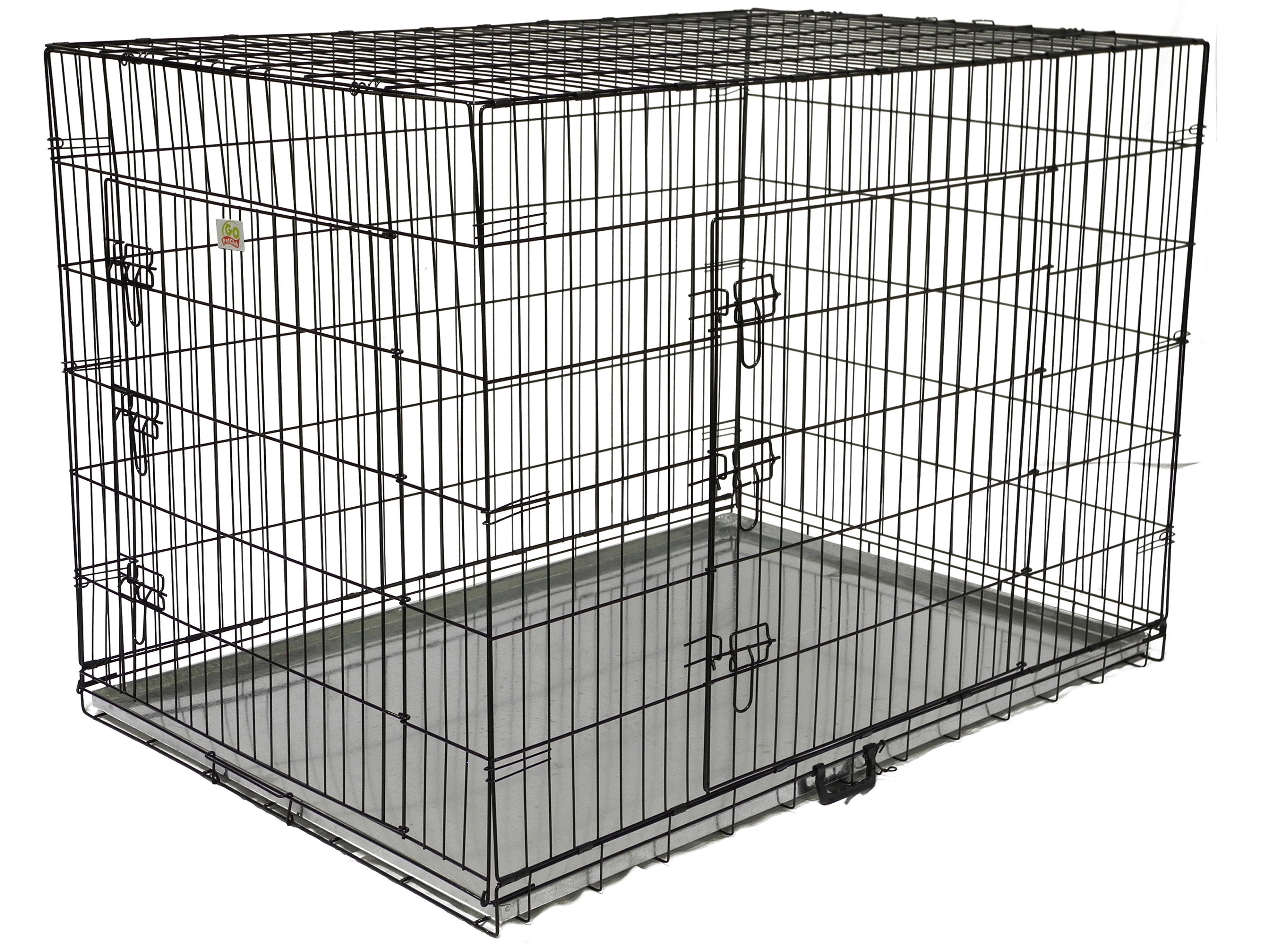 54" Metal Dog Crate with Divider [MLD-54]