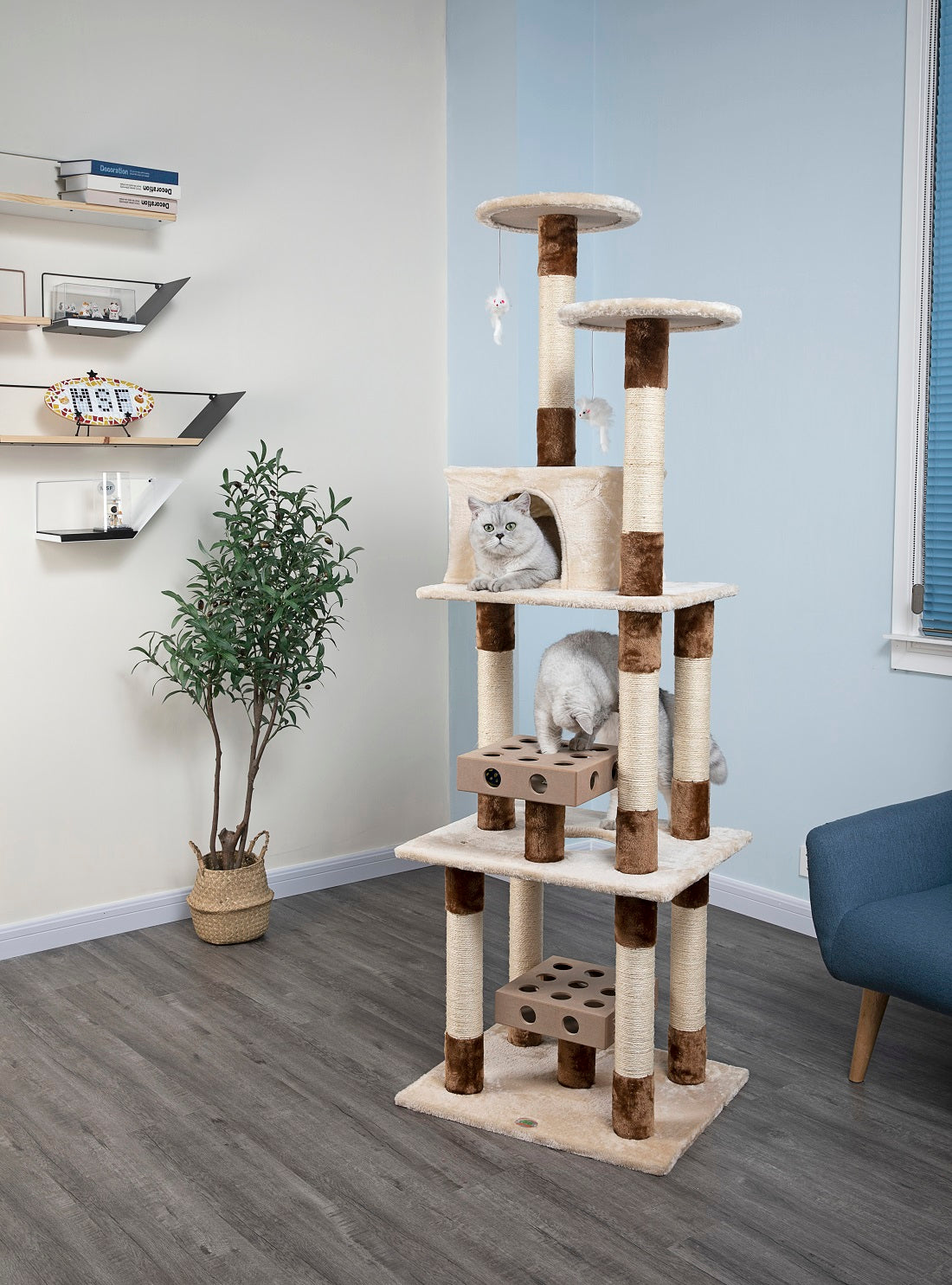 74” IQ Box Cat Tree House [SF059]