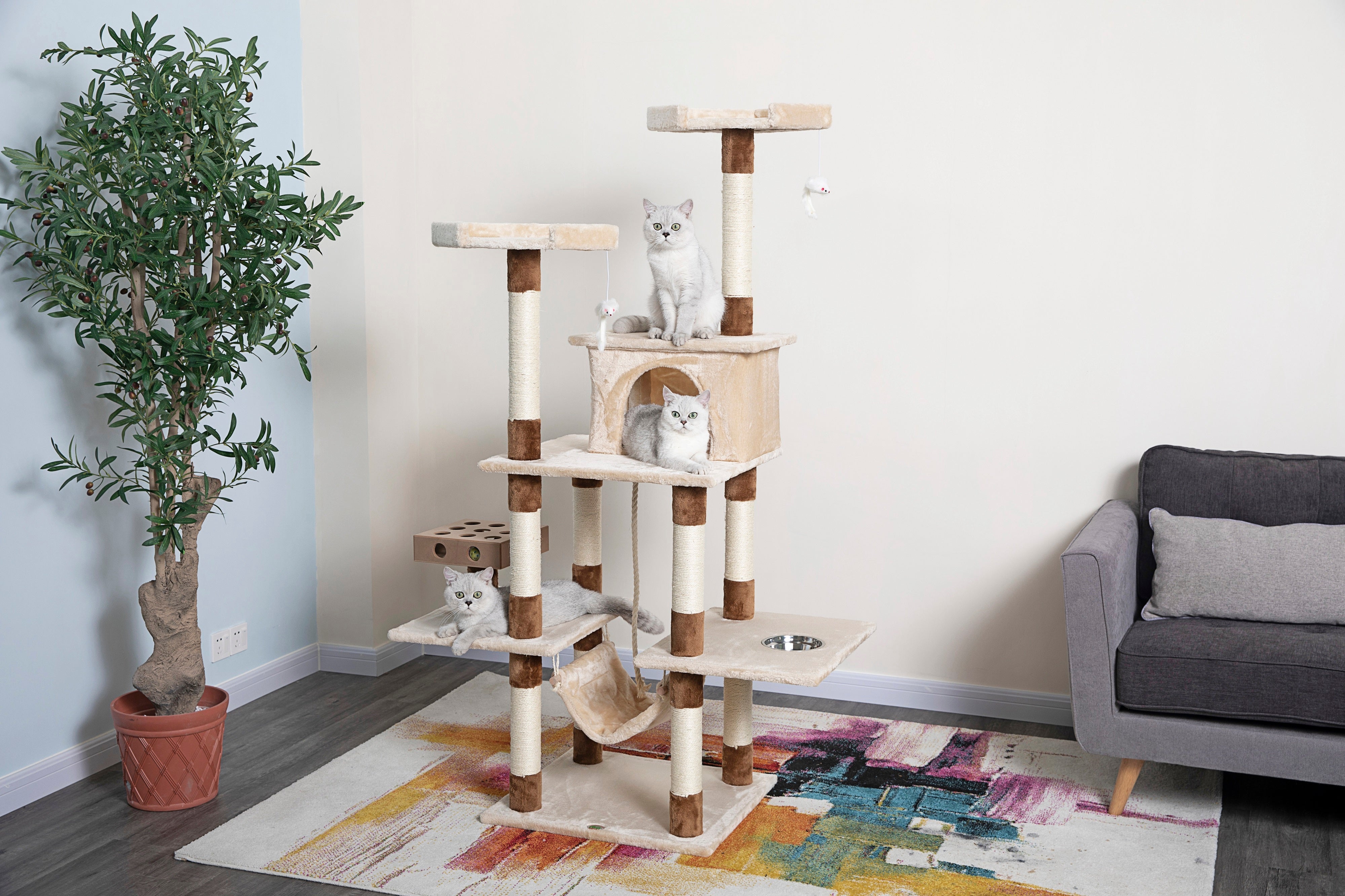 70” IQ Box Cat Tree [SF060]