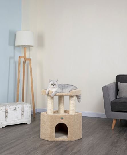 27” Premium Carpeted Cat Tree [LP-813]