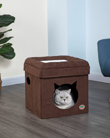 Comfy Cat Cube Bed (Cat Face) [*]