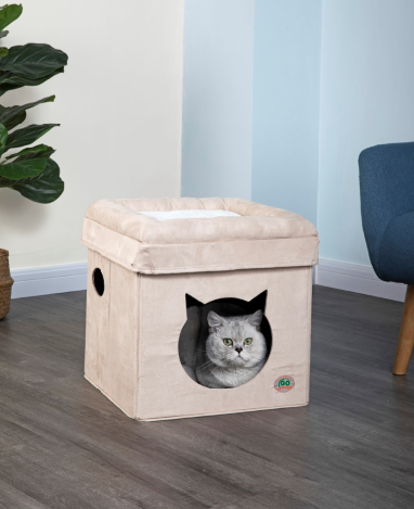 Comfy Cat Cube Bed (Cat Face) [*]